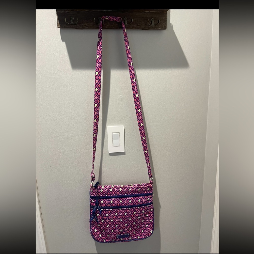 Vera Bradley Pink and Purple Crossbody Bag